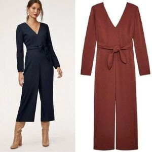 Wilfred Ecoulement Jumpsuit Cider Gold Size 6 Aritzia #70683
